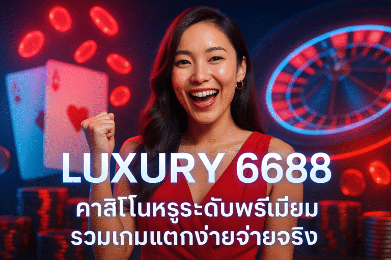LUXURY 6688 คาสิโนหรูระดับพรีเมียม รวมเกมแตกง่ายจ่ายจริง